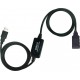 Кабель-подовжувач USB 20 м Viewcon Black, AM/AF, активний (VV043-20M)