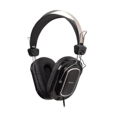 Навушники A4Tech HS-200 Black, 2 x Mini jack (3.5 мм), накладні, регулятор гучності, кабель 2.2 м
