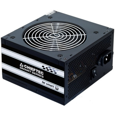 Блок живлення Chieftec 500W GPS-500A8, 120 mm, 20+4pin, 1x4pin, SATA х 3, Molex 2x4pin, 1x6+2pin, кабелі немодульні