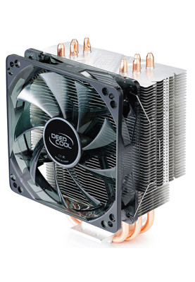 Кулер для процесора Deepcool GAMMAXX 400 V2 Blue, алюміній/мідь, 1x120 мм Blue LED, для Intel 115x/1200/1700, AMD AMx/FMx