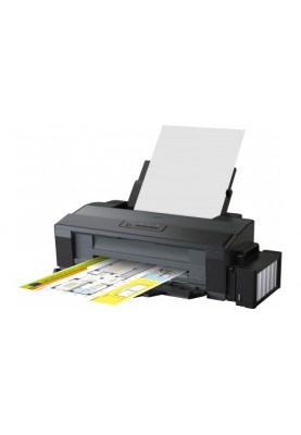 Принтер струменевий кольоровий A3+ Epson L1300, Black, 5760х1440 dpi, до 15/5.5 стор/хв, USB, вбудоване СБПЧ по 70 мл, чорнило 664 (C11CD81402)