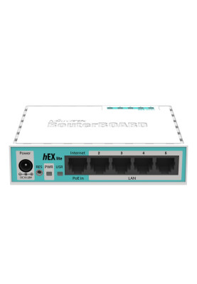 Роутер MikroTik hEX lite (RB750r2), 5 LAN 10/100Mb