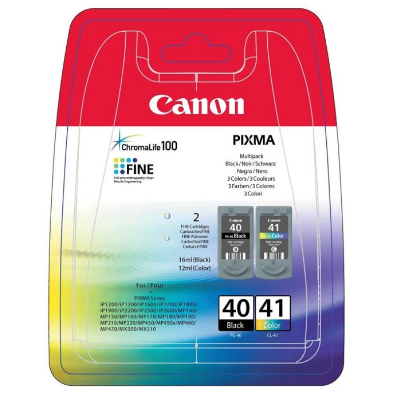 Комплект картриджів Canon PG-40 + CL-41, 12 мл + 16 мл (0615B043)