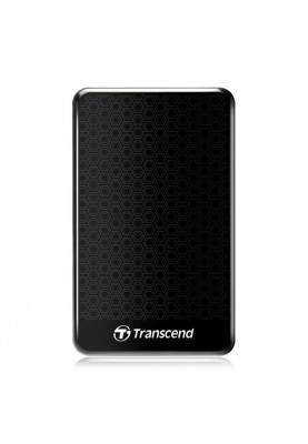 Зовнішній жорсткий диск 1Tb Transcend StoreJet 25A3, Black, 2.5", USB 3.1 (TS1TSJ25A3K)