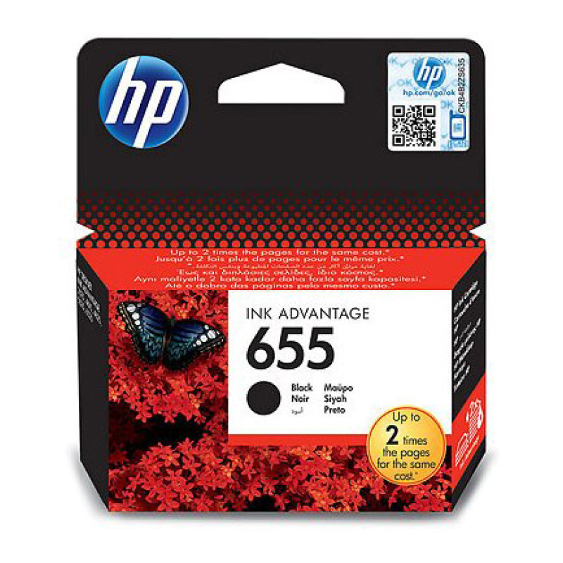 Картридж HP №655 (CZ109AE), Black, DeskJet 4615/4625/3525/5525, 550 стор