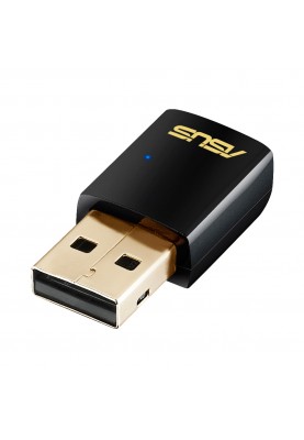 Мережевий адаптер Asus USB-AC51, Black, 802.11ac, 600Mbps, дводіапазонний, USB 2.0