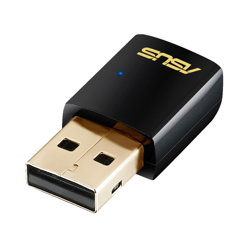 Мережевий адаптер Asus USB-AC51, Black, 802.11ac, 600Mbps, дводіапазонний, USB 2.0