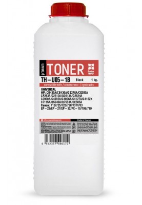 Тонер HP Универсальный P1005/P1505/P2015/P2035/P2055/P4015, 1 кг, ColorWay Premium (TH-U05-1B)