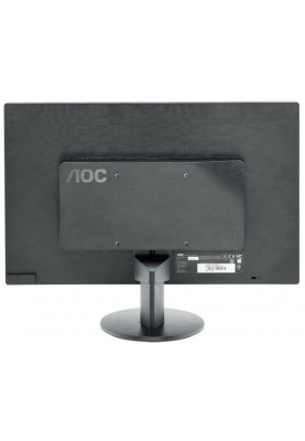 Монітор 19.5" AOC E2070SWN Black, WLED, TN, 1600x900, 5 мс, 200 кд/м², 600:1, 90°/50°, VGA, VESA 100х100