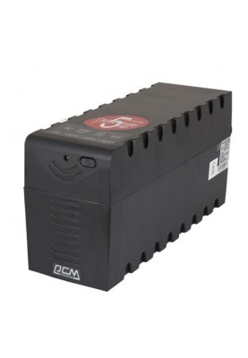 Джерело безперебійного живлення PowerCom RPT-1000A Schuko Black, 1000VA, 600W, линейно-интерактивный, AVR, 3 розетки (Schuko), батарея 12В/9Ач x 1 шт