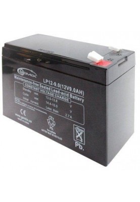 Батарея для ДБЖ 12В 9Ач Gemix LP12-9.0, AGM, 94х65х151 мм