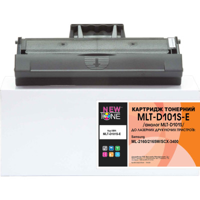 Картридж Samsung MLT-D101S, Black, ML-2160/2165/2168, SCX-3400/3405, SF-760P, 1500 стор, NewTone (MLT-D101S-E)