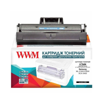 Картридж Samsung MLT-D101S, Black, ML-2160/2165/2168, SCX-3400/3405, SF-760P, 1500 стор, WWM (LC56N)