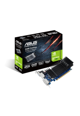Відеокарта GeForce GT730, Asus, 2Gb GDDR5, 64-bit, VGA/DVI/HDMI, 902/5010 MHz, Silent (GT730-SL-2GD5-BRK)