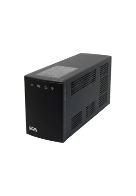 Джерело безперебійного живлення PowerCom BNT-1000AP Schuko Black, 1000VA, 600W, линейно-интерактивный, AVR, 3 розетки (Schuko), батарея 12В/7.2Ач x 1 шт, защита RJ45