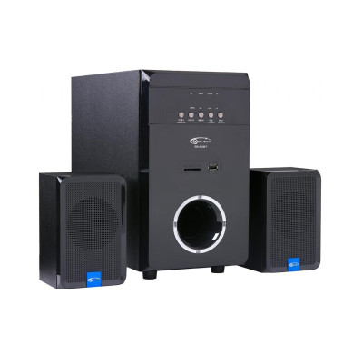 Колонки 2.1 Gemix SB-80BT Bluetooth Black, сателіти 2 x 15 Вт, сабвуфер 30 Вт, МДФ, Bluetooth, MicroSD/USB рідер, живлення від мережі 220V, керування спереду + пульт ДК