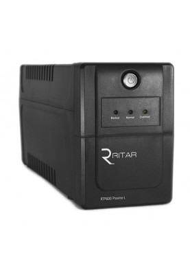Джерело безперебійного живлення Ritar RTP600 (360W) Proxima-L, LED, AVR, 4st, 2xSCHUKO socket, 1x12V7Ah, plastik Case. Q4