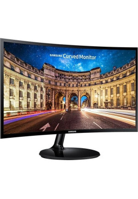 Монітор вигнутий 23.5" Samsung С24F390F, Black, WLED, VA, 1800R, 1920x1080, 4 мс, 250 кд/м², 3000:1, 178°/178°, VGA/HDMI, AMD FreeSync (LC24F390FHIXCI)