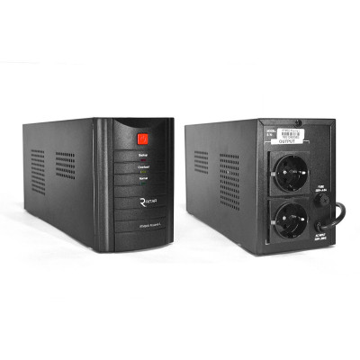ДБЖ Ritar RTM500 (300W) Standby-L, LED, AVR, 4st, 2xSCHUKO socket, 1x12V4.5Ah, metal Case (260х85х140)