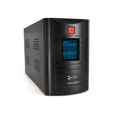 ДБЖ Ritar RTM1200 (720W) Proxima-L, LED, AVR, 4st, 3xSCHUKO socket, 2x12V7.5Ah, metal Case (350х120х188) Q2