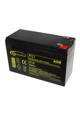 Батарея для ДБЖ 12В 7Ач Gemix LP12-7.0 151х65х94 мм (LP1270)