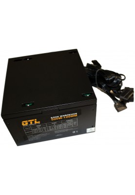 Блок живлення 500 Вт, GTL, Black, 120 мм, 2xMolex/2xSATA/1x6-pin/1x4+4-pin/1x20+4-pin (GTL-500-120)