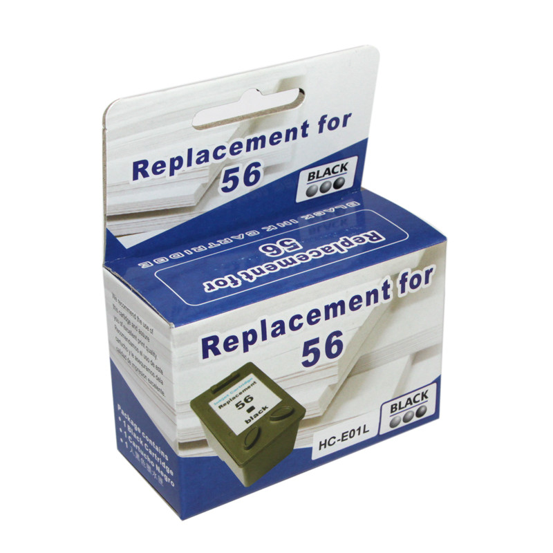 Картридж HP №56 (C6656AE), Black, DeskJet 5150/5550/5652/9650/9670/9680, PSC 1110/1210/1350/2110/2175/2210, Photosmart 7150/7260/7350/7550/7660/7760/7960, MicroJet (HC-E01L)