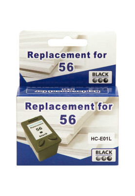 Картридж HP №56 (C6656AE), Black, DeskJet 5150/5550/5652/9650/9670/9680, PSC 1110/1210/1350/2110/2175/2210, Photosmart 7150/7260/7350/7550/7660/7760/7960, MicroJet (HC-E01L)