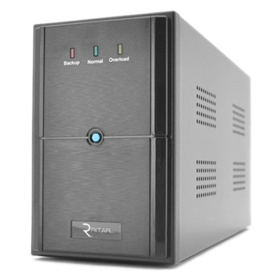 Джерело безперебійного живлення Ritar E-RTM800 (E-RTM800L) ELF-L Black, 800VA, 480W, AVR, 2 розетки (Schuko), батарея 12В/9Ач x 1 шт, пластиковый корпус