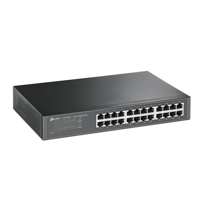 Комутатор TP-LINK TL-SG1024D, 24x100/1000 Mb/s, некерований