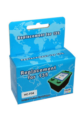 Картридж HP №135 (C8766HE), Color, DeskJet 5743/5943/6543/6623, PSC 1513/1613/2353/2573, MicroJet (HC-F34)