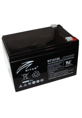 Батарея для ДБЖ 12В 12Ач Ritar RT12120B 12V 12.0Ah 151х98х101мм