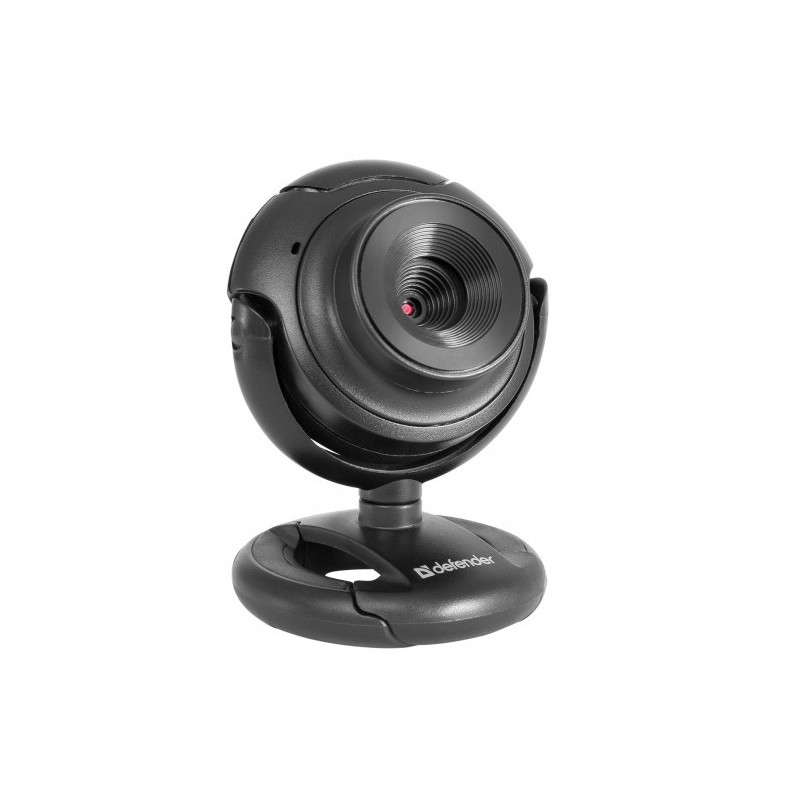 Web камера Defender C-2525HD, Black, 2 Mp, 1280x720/30 fps, мікрофон, ручний фокус (від 3 см до нескінченності), кут огляду 60 °, двошарова скляна лінза, універсальне кріплення, USB, 1.2 м (63252)