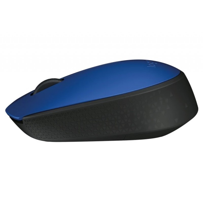 Миша бездротова Logitech M171, Blue/Black, USB (2.4 GHz), 1000 dpi, 3 кнопки, 1xAA (910-004640)