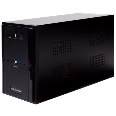 Джерело безперебійного живлення LogicPower LPM-U1550VA Black, 1550VA, 1085W, линейно-интерактивный, AVR, 3 розетки (Schuko), 12В/9Ач x 2 шт