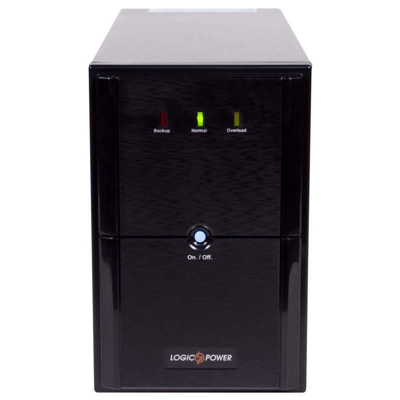 Джерело безперебійного живлення LogicPower LPM-U1550VA Black, 1550VA, 1085W, линейно-интерактивный, AVR, 3 розетки (Schuko), 12В/9Ач x 2 шт