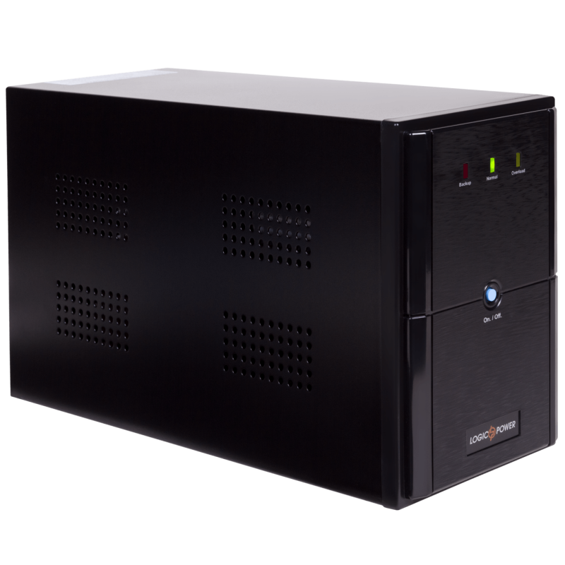 Джерело безперебійного живлення LogicPower LPM-U1550VA Black, 1550VA, 1085W, линейно-интерактивный, AVR, 3 розетки (Schuko), 12В/9Ач x 2 шт