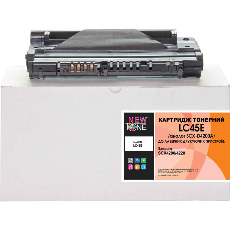 Картридж Samsung SCX-D4200A, Black, SCX-4200/4220, 3000 стор, NewTone (LC45E)