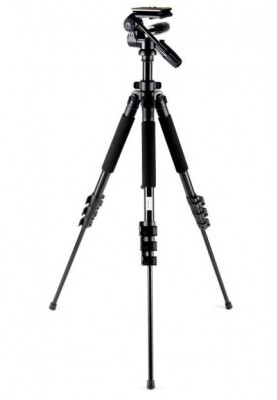 Фотоштатив Continent HT1, Black, професійний, 4 секції, навантаження до 8 кг, 380-1410 мм, метал, 1.9 кг