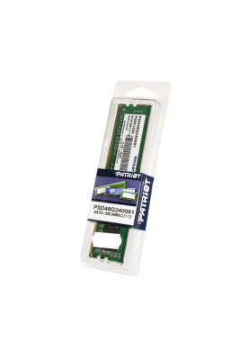 Пам'ять 8Gb DDR4, 2400 MHz, Patriot, 16-16-16, 1.2V (PSD48G240081)