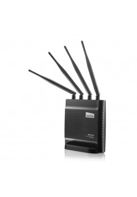 Роутер Netis WF2780, Wi-Fi 802.11a/b/g/n/ac, до 1200 Mb/s, 2.4/5GHz, 4x100/1000 Mb/s, RJ45 100/1000Mb/s (Gb), 4 зовнішні антени