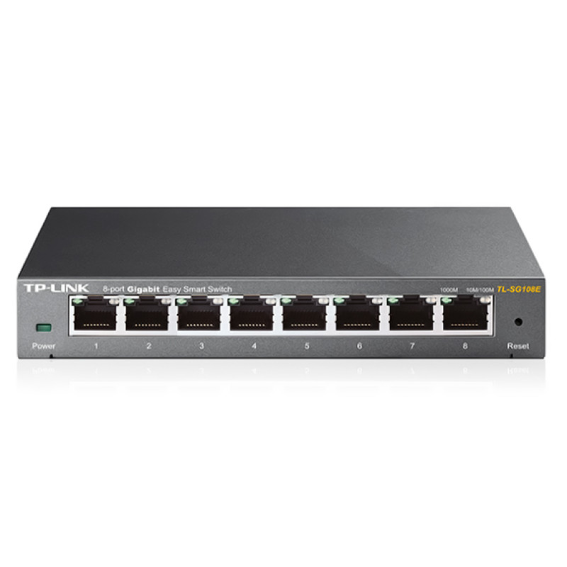 Комутатор TP-LINK TL-SG108E, 8x100/1000 Mb/s, керований