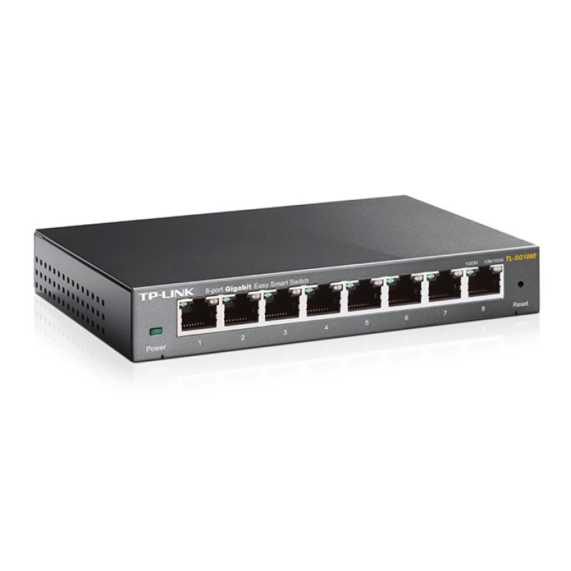 Комутатор TP-LINK TL-SG108E, 8x100/1000 Mb/s, керований