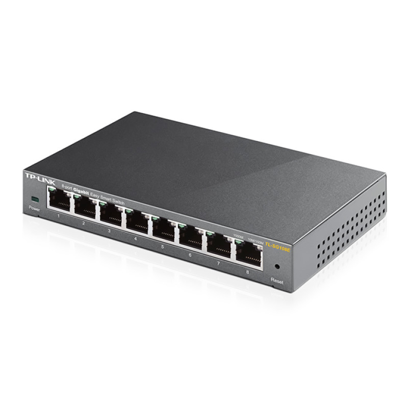 Комутатор TP-LINK TL-SG108E, 8x100/1000 Mb/s, керований