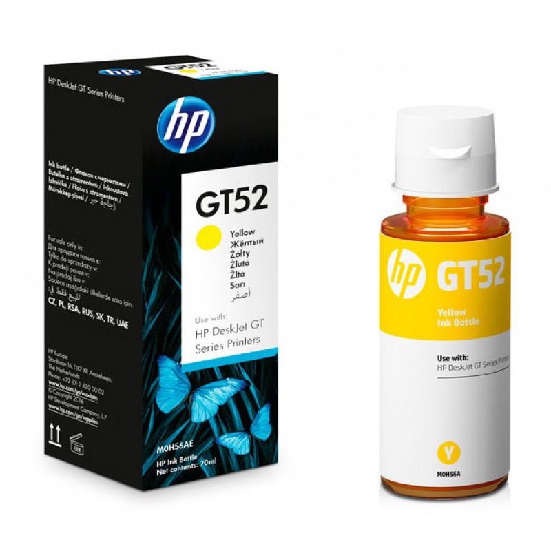 Чорнило HP GT52, Yellow, DJ GT 5810 / GT 5820, 70 мл (M0H56AE)