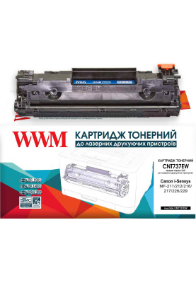 Картридж Canon 737, Black, MF211/212/216/217/226/229, 2400 стор, WWM (CNT737EW)