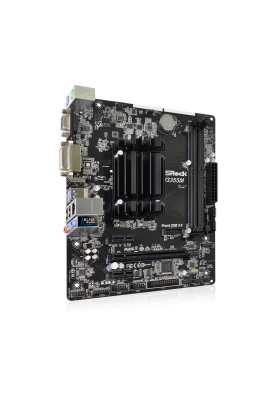 Мат.плата з процесором AsRock J3355M, Celeron J3355 (2x2.5 GHz), 2xDDR3, HD Graphics 500, 2xSATA3, 1xPCI-E 16x 2.0, 2xPCI-E 1x 2.0, ALC887, RTL8111E, 4xUSB3.0/8xUSB2.0, VGA/DVI/HDMI, mATX