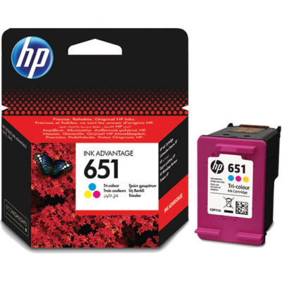 Картридж HP №651 (C2P11AE), Color, DJ Ink Advantage 5575/5645, OfficeJet 202, 300 стор