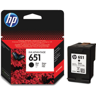 Картридж HP №651 (C2P10AE), Black, DJ Ink Advantage 5575/5645, OfficeJet 202, 600 стор.
