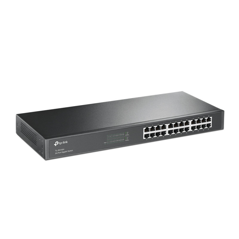 Комутатор TP-LINK TL-SG1024, 24x100/1000 Mb/s, металевий корпус, некерований